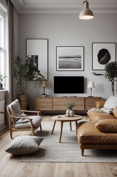 25 Scandinavian Living Room Ideas: Inspiring Designs for Your Home » Comfy Ideas Interior Design Living Room White Walls, Modern Tiny Living Room, Industrial Living Room Design Ideas, Scandi Small Living Room, Clean Eclectic Living Room, Minimal Masculine Living Room, Living Room Designs Scandinavian Style, Finnish Living Room, Small Living Room Scandinavian