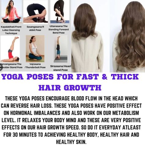 Kumkum Behera on Instagram: "Must do these exercises for healthy hair, body and skin. Save it for later . . . . . . . . . . #yogaposes #yogapose #yogadaily #exerciseroutine #yogaforhairloss #yogaforbeginners #yogaforhealth #yogaforhairgrowth #yogaforhair #yogaforhealing #yogaforhairfallprevention #yogaforhairfall #beautyandhairsecrets" Yoga For Long Hair, For Long Hair Growth, Speed Hair Growth, Long Hair Growth, Longer Hair Growth, Thick Hair Growth, For Healthy Hair, Yoga For Beginners, Hair Tips