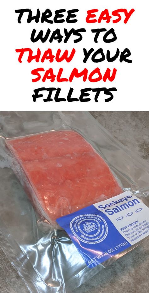 How To Thaw Salmon Quickly, Salmon Steak Recipes, Cook Frozen Salmon, Can Salmon, Frozen Salmon, Salmon Fillet, Salmon Steak, Sockeye Salmon, How Do You Clean