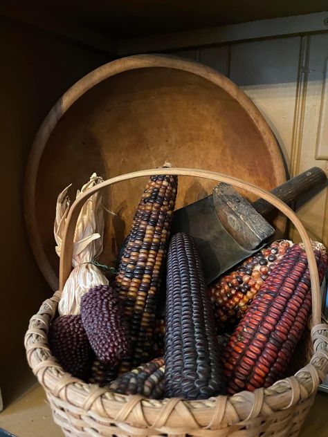 Harvest Basket Decor, Wicker Basket Decor, Fall Fireplace, Harvest Basket, Basket Decor, Primitive Fall, Harvest Season, Autumn Harvest, Fall Is Here