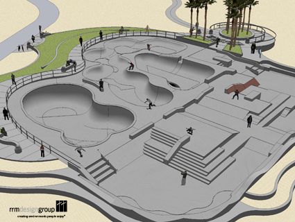 Backyard Skatepark, Skatepark Design, Pump Track, Skateboard Gear, Skateboard Ramps, Skateboard Park, Linear Park, Public Space Design, Sport Park