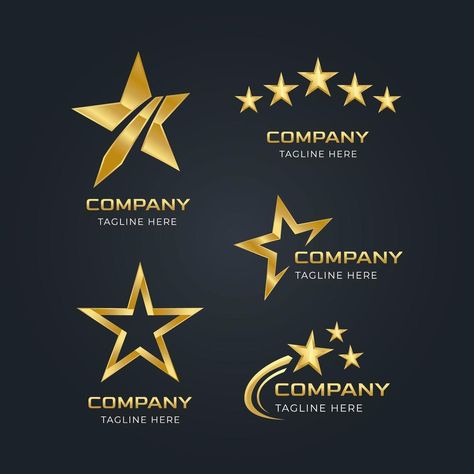 Logo With Star Design, Stars Logo Design, Rs Logo, Construction Company Logo, Gold Logo Design, Create Logo Design, Logo Star, Property Logo, Star Logo Design