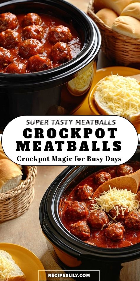 These super tasty crockpot meatballs are my go-to for busy days! With minimal prep, I can throw everything in the pot and let it do the work. The rich, savory sauce pairs perfectly with soft bread rolls. Perfect for a family dinner or game day snacking! Crockpot Recipes With Meatballs, Meatballs Easy Recipe, Best Crockpot Meatballs, Frozen Meatballs Crockpot, Soft Bread Rolls, Easy Crockpot Meatballs, Cooking Frozen Meatballs, Meatballs Crockpot, Leftover Meatballs