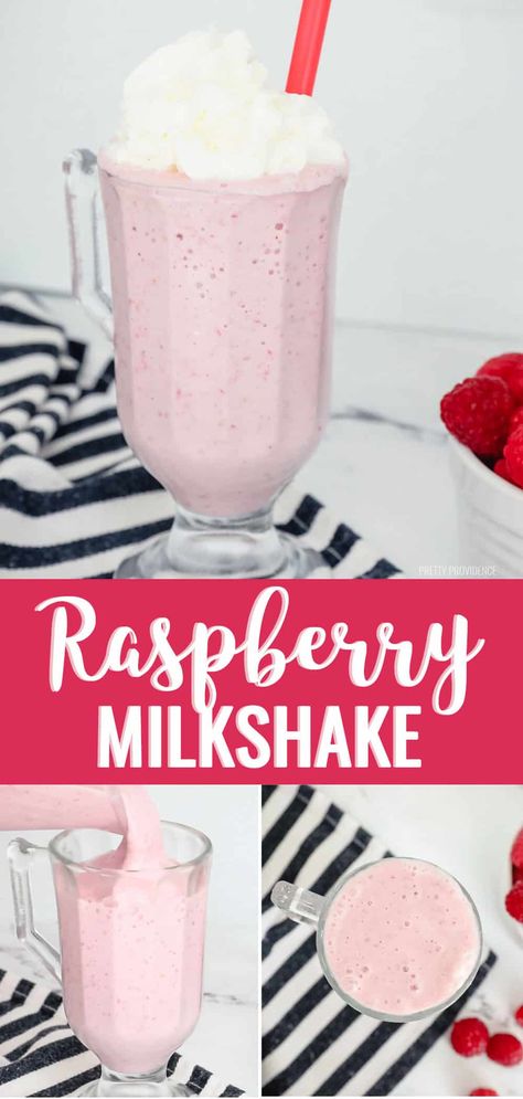 Best Ever Raspberry Milkshake Raspberry Slushie Recipe, Raspberry Milkshake Recipe, Cool Milkshakes, Fun Milkshake Ideas, Fruit Shakes Recipes, Fruit Milkshake Recipe, Berry Milkshake, Raspberry Shake, Delicious Milkshakes