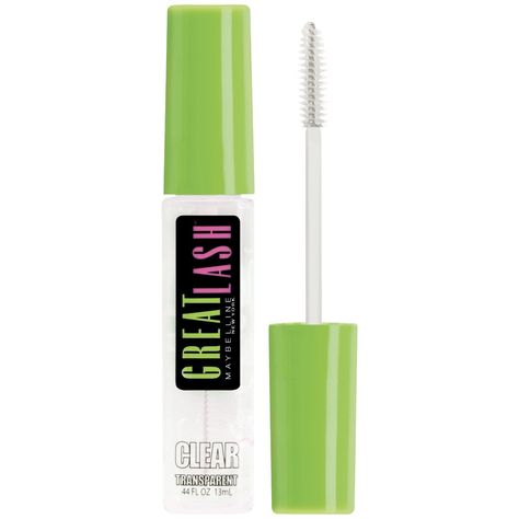 Best Clear Eyebrow Gel: Maybelline Great Lash Clear Mascara Great Lash Clear Mascara, Maybelline Great Lash Mascara, Great Lash Mascara, Maybelline Great Lash, Clear Eyebrow Gel, Green Mascara, Lash Tricks, Clear Mascara, Maybelline Mascara