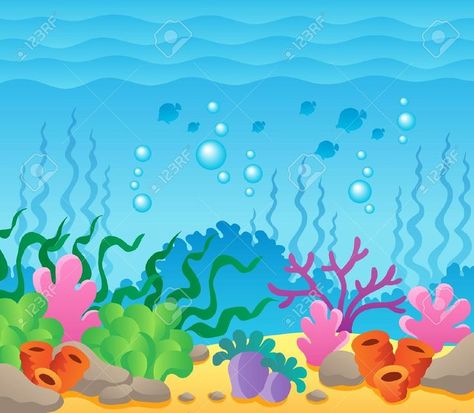 Sea Backgrounds, Under The Sea Background, Under The Sea Clipart, Sea Clipart, Ocean Clipart, Sea Background, Sea Plants, Kids Background, Free Clipart Images