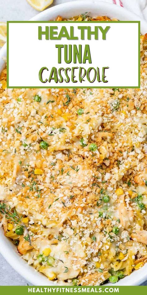 This simple and easy Healthy Tuna Casserole is so good it will be a winner at your dinner table. Packed with flavor, filling, and the perfect dish that can be enjoyed warm or cold. Ready in less than an hour, this tuna casserole will definitely get on your weekly dinner menu. Healthy Tuna Casserole, Tuna Dinners, I Lost 100 Pounds, Easy Quinoa Salad, Tuna Casserole Easy, Weekly Dinner Menu, Easy Quinoa, Healthy Tuna, Weekly Dinner