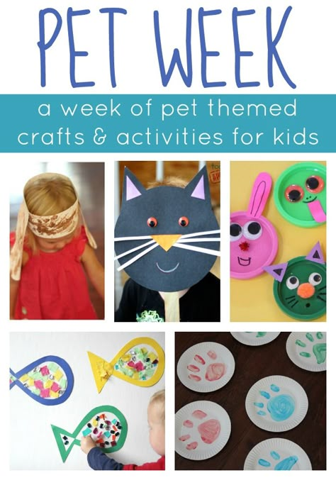 Toddler Approved!: Pet Week {Week of Playful Learning Activities} Different Crafts, Pets Preschool Theme, Playful Learning, Crafts And Activities For Kids, Daycare Activities, Theme Activity, Animal Activities, Pet Animals, Preschool Themes