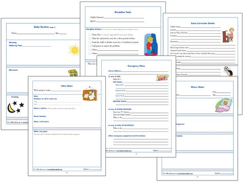 Babysitting Forms, Babysitting Kit, Emergency Contact Form, Printable Forms, Daycare Forms, The Babysitter, Document Printing, Consent Forms, Blank Form