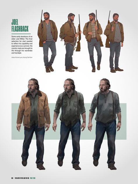 Libro The Art of the Last of Us Part II Last Of Us Character Concept Art, Joel Miller Concept Art, The Last Of Us Part 2 Concept Art, Joel The Last Of Us Part 2, The Last Of Us Concept Art, Tlou Concept Art, Apocalypse Reference, Last Of Us Oc, Tlou Concept