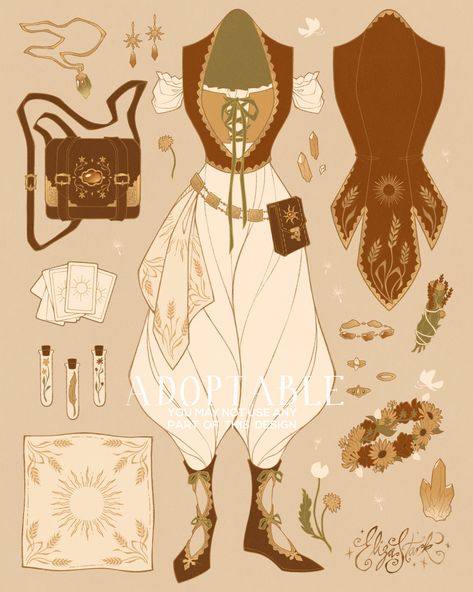 Stark Outfit, Tarot Reader, Clothing Design Sketches, Fashion Design Drawings, Fashion Design Sketches, Drawing Clothes, Character Creation, Fantasy Clothing, End Of Summer