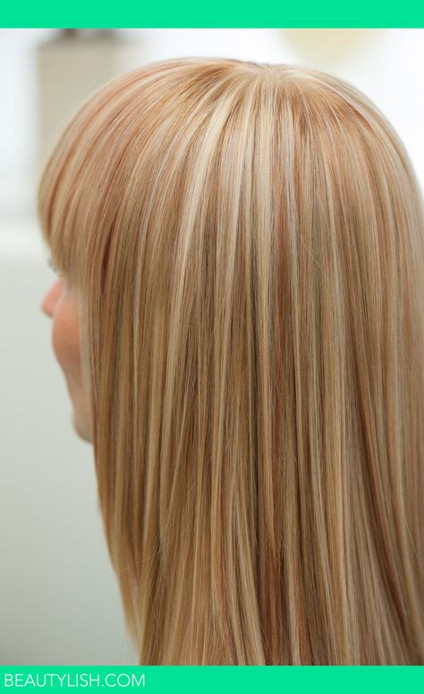 Chunky Strawberry Blonde Highlights, Strawberry Blonde Foils, Blonde Hair With Copper Highlights Low Lights, Strawberry Blonde With Highlights Light, Blonde Highlights Copper Lowlights, Blonde Hair Copper Highlights, Blonde Hair Copper Lowlights, Strawberry Blonde Hair With Blonde Highlights, Blonde Copper Highlights