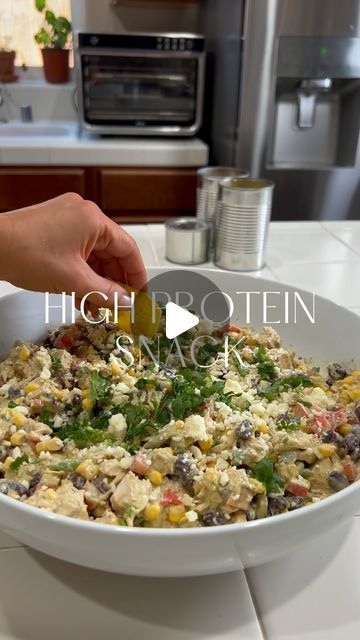 Leslie Stokes on Instagram: "In honor of Earth Month I am partnering with @cannedgoodofficial to bring you this High Protein Southwest Chicken salad using steel food cans to help reduce waste. #ad  Steel food cans are infinitely recyclable, meaning they can be recycled over and over again without loss in quality.  Take the Steel Food Can Challenge and make this recipe - or another - using as many steel food can ingredients as possible. Then calculate your environmental impact using the Can Calculator.   Don’t forget to post this recipe and tag @cannedgoodofficial and @leslie_stokes_ to win some prizes! Here’s what you need to do: cook with canned goods, take a photo or video of the cans and meal, recycle the cans (don’t forget to use the Can Calculator!) and share your photos on Instagram Leslie Stokes Recipes, Leslie Stokes, High Protein Salads, Southwest Chicken Salad, Protein Salad, Earth Month, Southwest Chicken, Canned Goods, Food Instagram