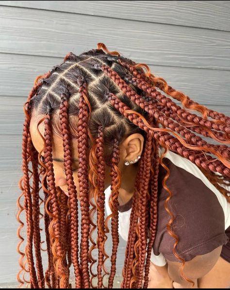 Bohemian Goddess Braids, Red Braids, Knotless Braid, Braiding Hairstyles, Big Box Braids Hairstyles, Box Braids Hairstyles For Black Women, Cute Box Braids Hairstyles, Protective Hairstyles Braids, Hair Twist Styles