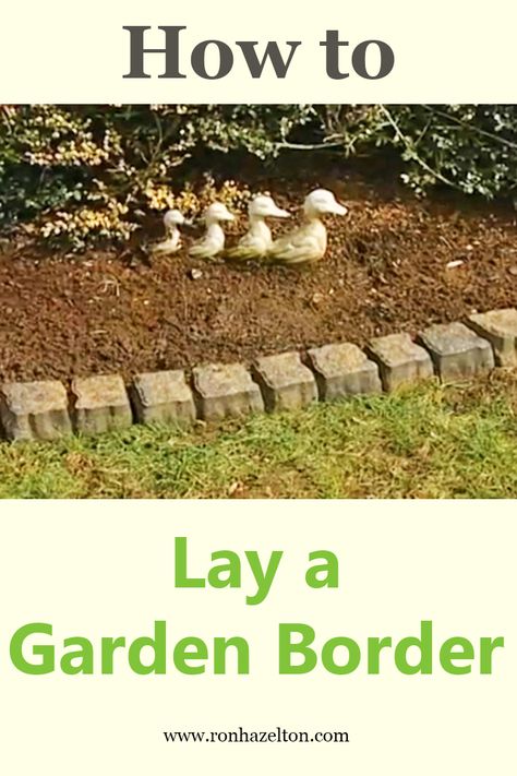 Lay edging blocks along flower beds to frame your garden with a lovely border. #HouseCalls How To Lay Landscape Blocks, Raised Flowerbed, Flower Arrangements Spring, Easy Flower Beds, Flower Nail Design, Flower Bed Decor, Landscape Border, Landscaping Blocks, Flower Bed Borders