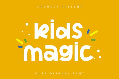 Kids Magic is a quirky and cute display font that fits perfectly into anything. Its casual charm makes it look very down to earth, easy to read and, in the end, very versatile. Kid Fonts Free, Fantasy Font, Cute Fonts Alphabet, Magic Font, Bujo Fonts, Alfabet Font, Cute Font, Font Creator, Quotes Shirt