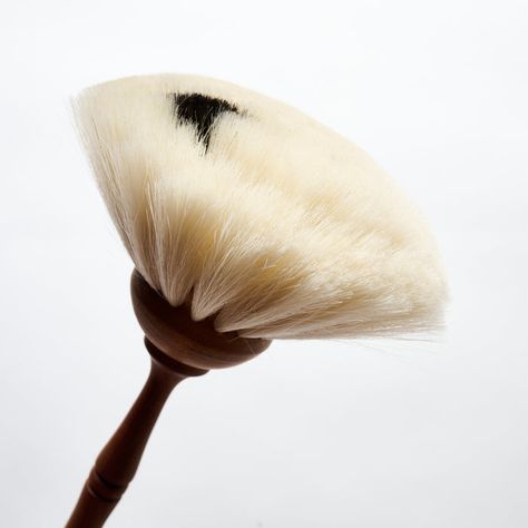 Beauty meets function, super soft and lovely to look at! These hand-assembled dust brushes of goat hair are especially suitable for smooth delicate surfaces such as pianos, glass tables etc, but work well on all surfaces including window sills, mirrors, furniture etc...! Oiled pear wood and goat hair  13.5" L;  2.5" W Hair Dusting, Home Cleaning Products, Dog Rose, Glass Tables, College Supplies, Pear Wood, Window Sills, Metal Comb, Goat Hair