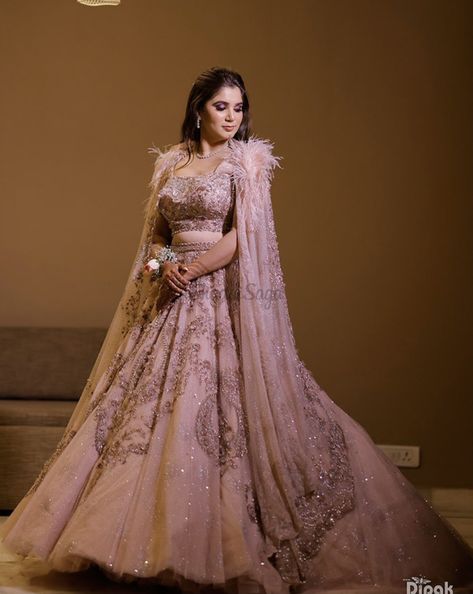 Sangeet Outfit Bridal Gown, Engagement Gowns Indian, Bridal Gowns Indian Receptions, Indian Wedding Reception Gowns, Dolly J, Engagement Dress For Bride, Reception Gowns, Engagement Gowns, Indian Wedding Gowns