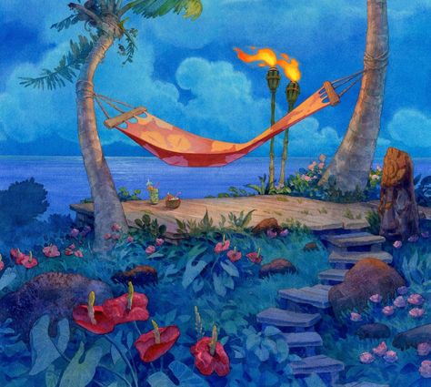 Lilo & Stitch Lilo And Stitch 2002, Bg Design, Lilo Y Stitch, Disney Background, Lilo Et Stitch, Disney Concept Art, Walt Disney Pictures, Animation Background, Disney Pictures