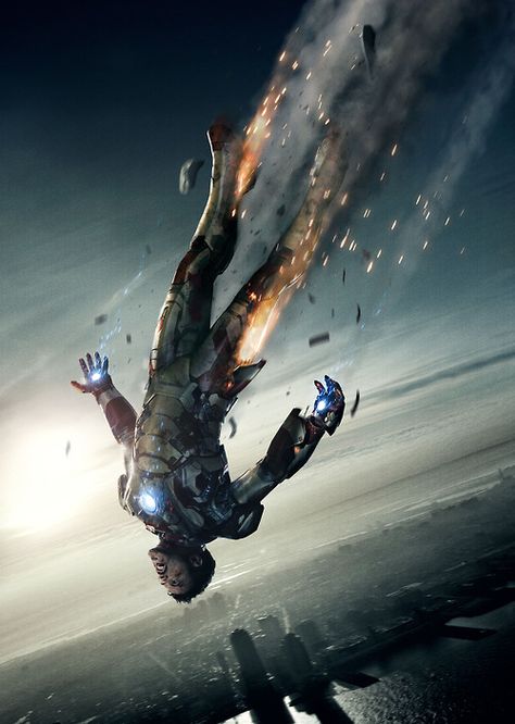 Freefall ("Iron Man 3" advance poster) Iron Man 3 Poster, New Iron Man, Film Marvel, Photo Star, Iron Man Tony Stark, Iron Man 3, Story Structure, 3 Movie, Marvel Iron Man