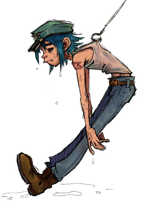 Gorillaz Style Character Design, Shes My Collar Gorillaz, Gorrilaz Fanart, Gorillaz 2d Fanart, 2d Fanart Gorillaz, Noodle Gorillaz Fanart, Russel Hobbs Gorillaz, 2doc Fanart, 2d Gorillaz Fanart