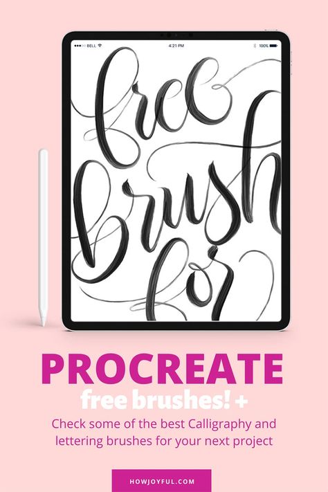 How To Caligraphy, Brush Lettering Font, Procreate Illustrations, Ipad Lettering Procreate, Ipad Calligraphy, Best Procreate Brushes, Procreate Ipad Tutorials, Digital Calligraphy, Free Procreate