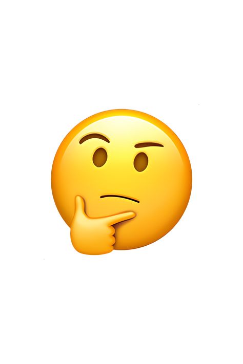 The 🤔 Thinking Face emoji depicts a yellow face with a furrowed brow, looking upward with one hand resting on its chin. The eyes are open and the mouth is slightly downturned, indicating deep thought or contemplation. The face is surrounded by a light blue outline. Emoji Thinking Face, Thinking Emoji Faces, Emot Iphone, Planet Emoji, Boring Emoji, Emoji Ip, Thinking Emoji, Setiker Wa, One Eyebrow Raised