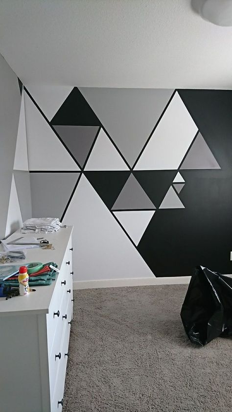 30 + Creative Geometric Wall Art Designs | Geometric Wall Art Paint | Home Decoration Ideas ---- so this video we will discuss about some of the best and great geometric wall paint designs and ideas you decorate your home stylish so if you like this video so share and subscribe ---- Geometric Wall Paint, Wall Paint Patterns, Wall Painting Living Room, Diy Wall Painting, Room Wall Painting, Bedroom Wall Designs, Bedroom Wall Paint, Pinterest Room Decor, Wall Paint Designs