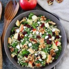 Apple Quinoa Salad, Salad For Fall, Healthy Fall Salads, Apple Quinoa, Salad With Spinach, Quinoa Salad Recipe, Apple Walnut, Pumpkin Cream Cheese Muffins, Perfect Salad