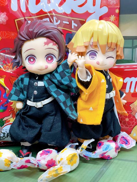 Zenitsu Nendoroid, Tanjiro And Zenitsu, Anime Dolls, Demon Slayer, Dolls, Anime