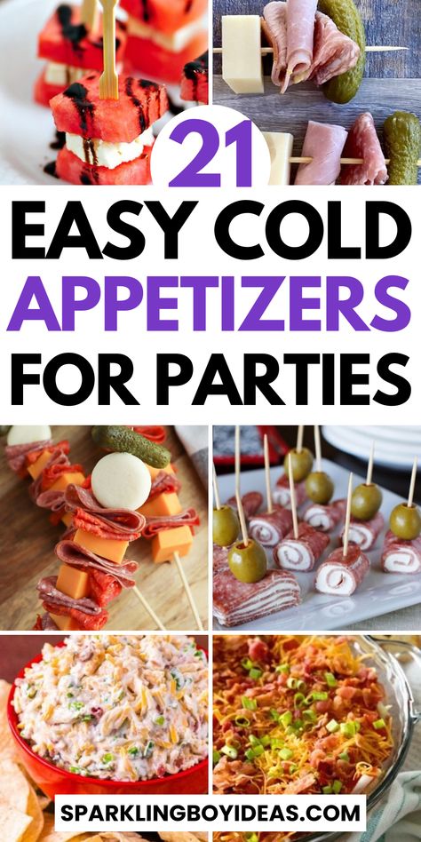 Explore our collection of cold appetizers for parties! From elegant cold hors d'oeuvres to simple cold snacks, find easy party appetizers that are sure to impress. From party dips, skewer appetizers, and bite-size appetizers to pinwheels, there is a variety of finger foods for the party. Our make-ahead appetizer recipes and cold appetizer platters are your go-to for stress-free hosting. Discover quick cold finger foods and no-cook appetizer recipes that are both delicious and easy to make. Easy Cold Appetizers, Cold Party Appetizers, Easy Party Appetizers, Cold Appetizer, Cold Finger Foods, Cold Snacks, Skewer Appetizers, Make Ahead Appetizers, Bite Size Appetizers