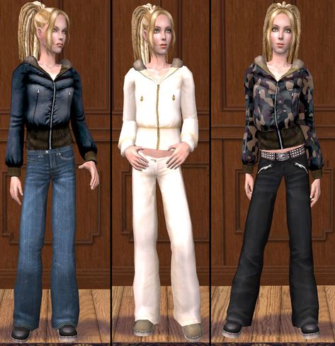 Sims 2 Cc Clothing, Skirt Over Jeans, Sims 2 Cc, Sims 2 Hair, Sims 3 Cc Finds, Clothes Cc, Ts2 Cc, Tumblr Sims 4, The Sims 2