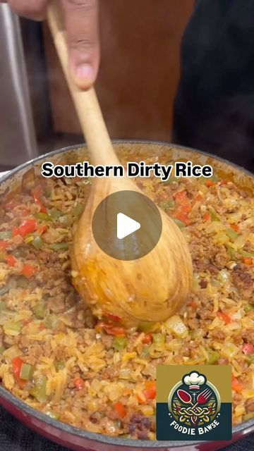 FoodieBawse on Instagram: "Southern Dirty Rice Yummy!!!
Recipe by @selfmadecoook 

Be sure to follow @foodiebawse for daily’s shared recipes 

#southernfood #southerndirtyrice #dirtyrice #sidedishrecipes #mondaydinner #mondaymeals #mondaymotivation #foodinspiration #foodinstagram #foodie #letseat #goodfood #yummyfood  #deliciousfood #healthyfood 
#cookwithme #homemadefood #homemadecooking #dinnerideas #dinnerrecipes #letseat #dinnertonight #foodstagram #foodvideo #cookingvideo #foodie #foodrecipes #foodforyou #youhungry #imhungry" Dirty Rice With Ground Beef, New Orleans Dirty Rice Recipe, Ground Turkey Dirty Rice, Easy Dirty Rice Recipe, Dirty Rice With Sausage, Homemade Dirty Rice, Dirty Rice Recipe Easy No Meat, Louisiana Dirty Rice Recipe, Homemade Dirty Rice With Ground Beef