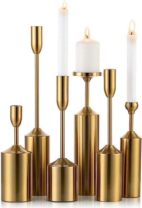 Centerpiece Party, Tall Candlesticks, Candle Centerpiece, Candle Wedding Centerpieces, Gold Candle Sticks, Gold Candle Holders, Wedding Candle, Crystal Candle Holder, Decor Luxury