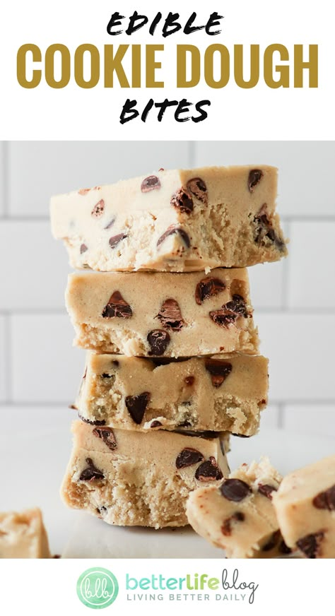 Edible Cookie Dough Bars, Edible Cookie Dough Recipe Easy No Bake, Safe To Eat Cookie Dough Recipe, No Bake Cookie Dough Bites Cream Cheese, Cookie Dough Bites No Bake, Safe To Eat Cookie Dough, No Bake Cookie Dough Bars, Edible Cookie Dough Bites, Low Carb Pumpkin Recipes