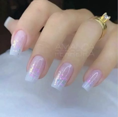 Catrina Tattoo, Subtle Nails, Fancy Nails Designs, Ombre Acrylic Nails, Pretty Nail Art Designs, Acrylic Nails Coffin Short, Pink Nail, Nail Designs Glitter, Classy Nails