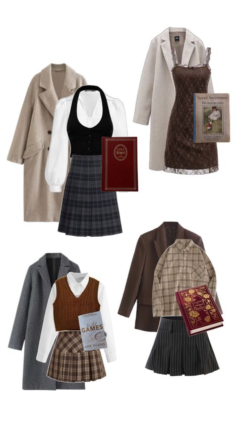 Let me know what you think !#books #outfitideas #themes #bookshop Bookshop Outfit, Girl Outfit Ideas, Academia Aesthetic Outfit, Secretary Outfits, Dark Academia Outfits, Dark Academia Style, Academia Outfits, Academia Style, Sweet Clothes