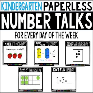 Blog Hoppin': PAPERLESS Number Talks! Kindergarten Number Talks, Number Talks Kindergarten, Math Talks Kindergarten, Math Talks, Daily 5 Math, Number Talks, Problem Statement, Math Talk, Numbers Kindergarten