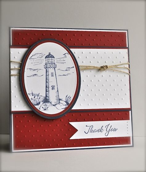 Cardolina Scrapolina: May 2012 Lighthouse Cards, Painted Cards, Cards Masculine, Man Cards, Mens Birthday, Mens Cards, Nautical Cards, Beach Cards, White Cards