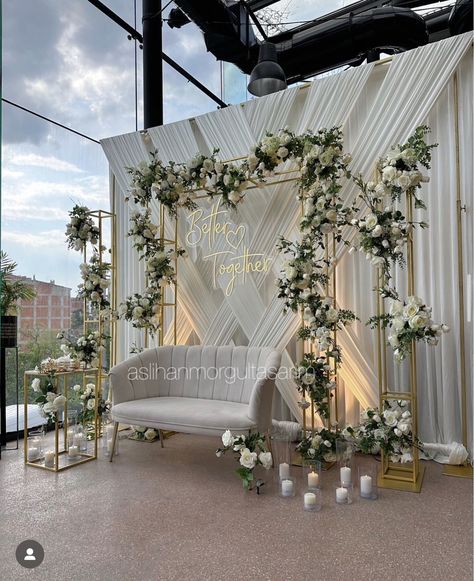 Engagement Stage Decoration, Nikah Decor, Reception Stage Decor, Reception Backdrop, Wedding Stage Decor, Wedding Reception Backdrop, Wedding Background Decoration, Wedding Entrance Decor, Engagement Decor