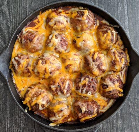 #heyfood #recipe #foodie Enchilada Meatballs, Low Carb Comfort Food, Low Carb Enchiladas, Keto Casseroles, Low Carb Meatballs, Keto Beef, Meatball Bake, How To Cook Meatballs, Skillet Recipes