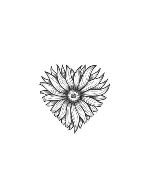 Sunflower Tattoo Thigh, Sunflower Tattoo Simple, Sunflower Tattoo Sleeve, Sunflower Heart, Sunflower Tattoo Shoulder, Small Sunflower, Sunflower Hearts, Wine Hair, Sunflower Tattoos