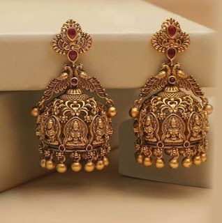 Ear Rings Jumkis Gold, Antic Jumkas Gold, Kasulaperu Earrings Jewellery Designs, Bridal Buttalu Gold, Gold Buttas Earrings, Jhumka Designs Antiques, Jumkas Antiques Gold, Antique Jimikki, Jumkas Gold Indian Bridal