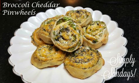 Broccoli Cheddar Pinwheels Broccoli Cheese Pinwheels, Broccoli Cheddar Pinwheels, Apple Cheddar Pinwheels, Chicken Bacon Cheddar Ranch Pinwheels, Cheddar Bacon Ranch Pinwheels, Sugar Donut, Pinwheel Recipes, Broccoli Cheddar, Crescent Rolls