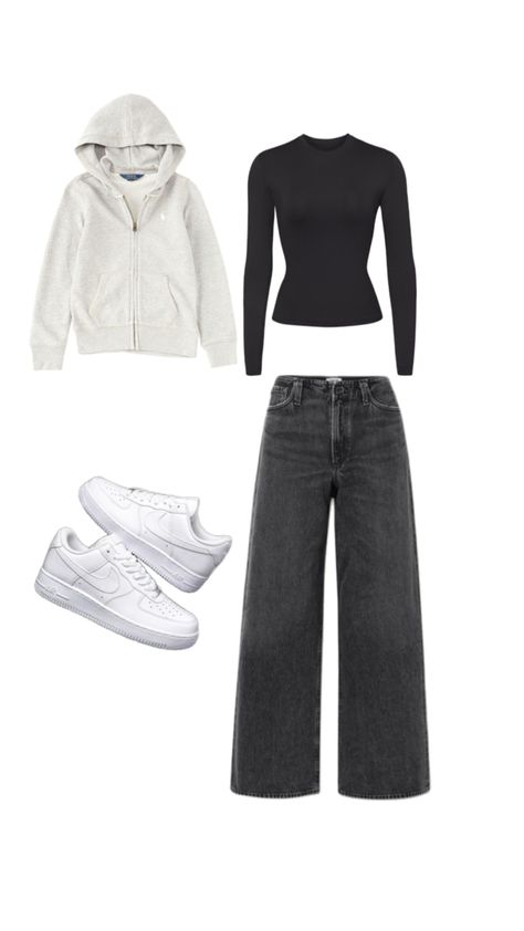 Outfit With Air Force 1, Air Forces Outfits, Air Forces Outfit, Outfits With Air Forces, Air Force Outfit, Air Force 1 Outfit, Outfit Inspo Casual, Casual School Outfits, Picture Outfits