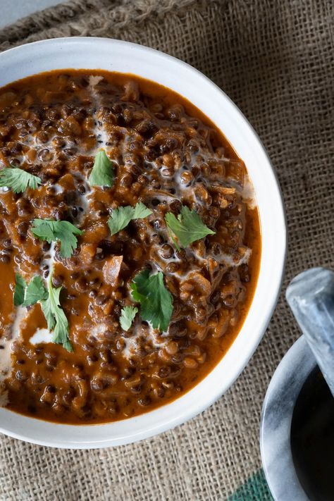 Black Lentil Dahl, Black Lentil Recipes, Lentil Dahl, Black Lentils, Lentil Dal, Mini Chef, Journal Lettering, Veggie Meals, Lettering Ideas