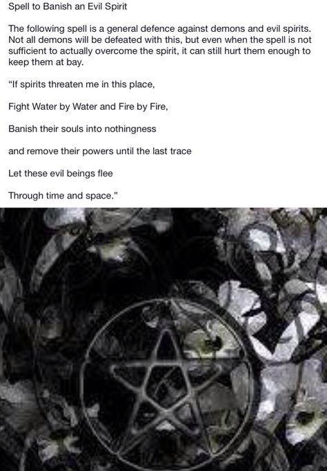 House Spirit Offerings, Trickster Spirits Witchcraft, Spell To Banish A Ghost, Banish Evil Spell, How To Banish Evil Spirits, Banishing Evil Spirits Spell, Witchcraft Ingredients, Spiritual Spells, Banish Evil Spirits