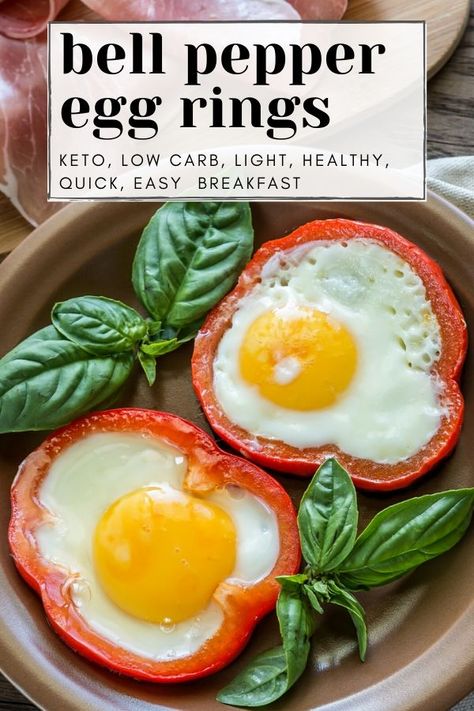 Eggs In A Hole, Healthy Keto Breakfast, Cursed Doodles, Pepper Rings, Egg And Grapefruit Diet, Healthy Egg Recipes, Egg Rings, Eggs In Peppers, Healthy Eggs