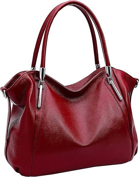 HESHE Genuine Leather Purses and Handbags for Women Tote Top Handle Shoulder Hobo Bag Satchel Ladies Crossbody Bags Kavu Rope Bag, Waterproof Tote, Work Tote Bag, Ladies Purse, Perfect Handbag, Genuine Leather Purse, Handbags Tote, Leather Handbags Tote, Genuine Leather Handbag