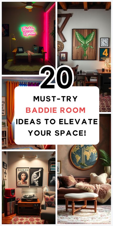 Ready to transform your space? These 20 baddie room ideas bring boldness, style, and personality to your decor, creating a look that's fierce and unforgettable. Baddie Bedroom Aesthetic, She Cave Ideas For Women, Lady Cave Ideas, Cave Room Ideas, Baddie Room Ideas, She Cave, Lady Cave, Baddie Bedroom, Baddie Room